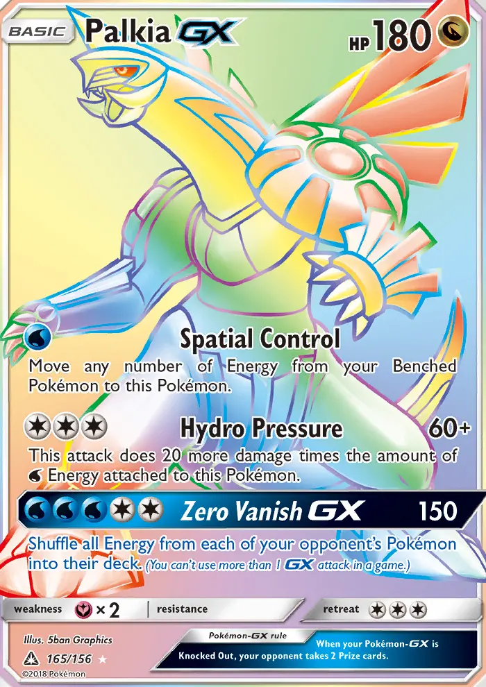 Palkia GX, Pokémon card