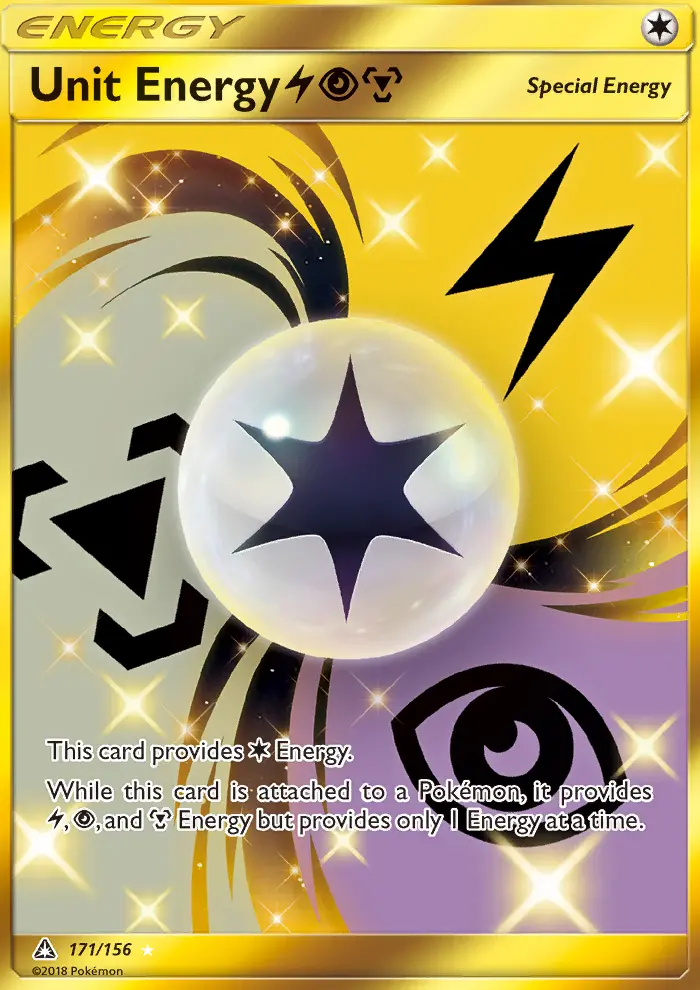Unit Energy LightningPsychicMetal, Pokémon card