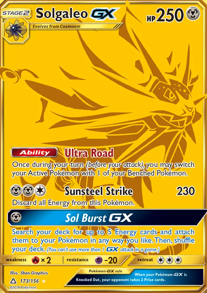 Solgaleo, Pokémon card