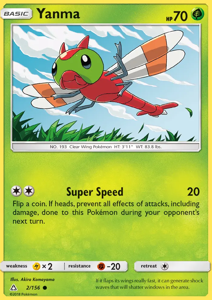 Yanma, Pokémon card