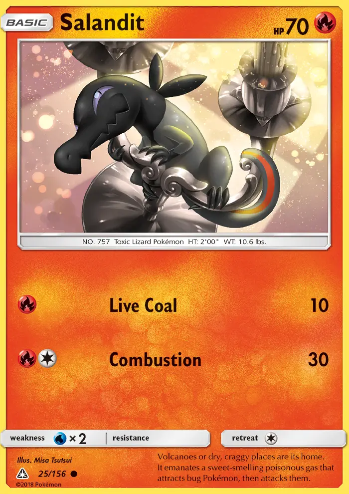 Salandit, Pokémon card
