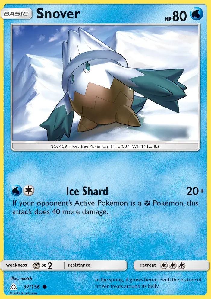 Snover, Pokémon card