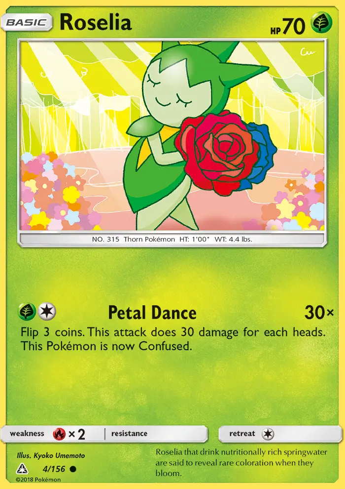 Roselia, Pokémon card