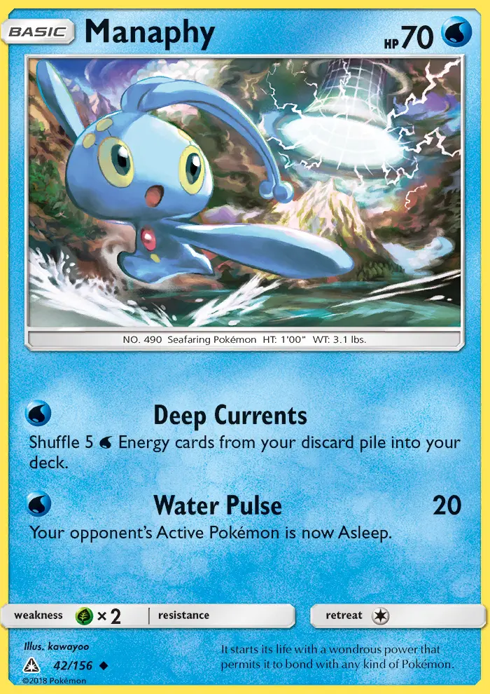 Manaphy, Pokémon card