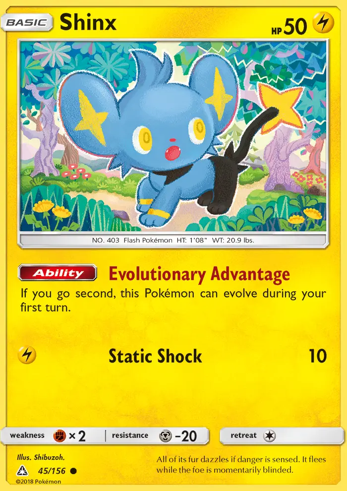 Shinx, Pokémon card