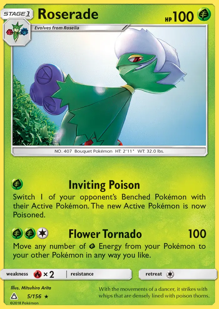Roserade, Pokémon card