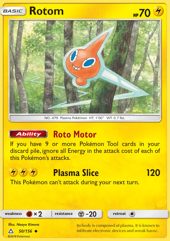 Rotom, Pokémon card