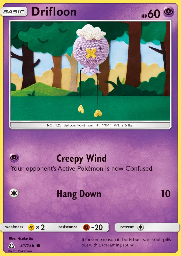 Drifloon, Pokémon card