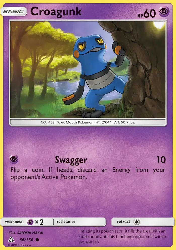 Croagunk, Pokémon card