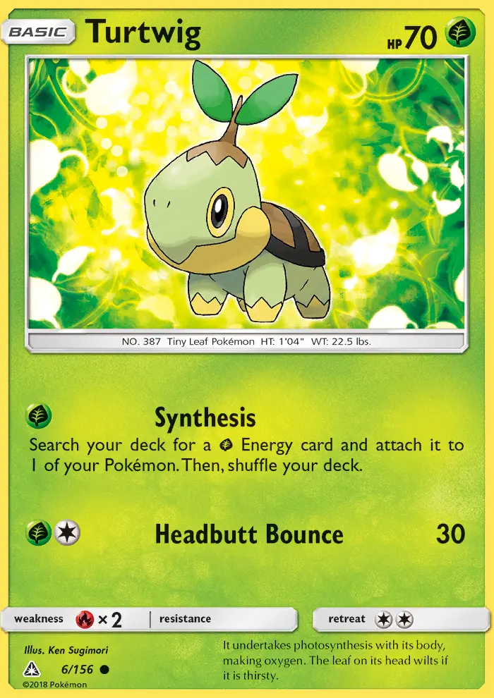 Turtwig, Pokémon card
