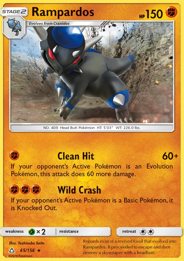 Rampardos, Pokémon card