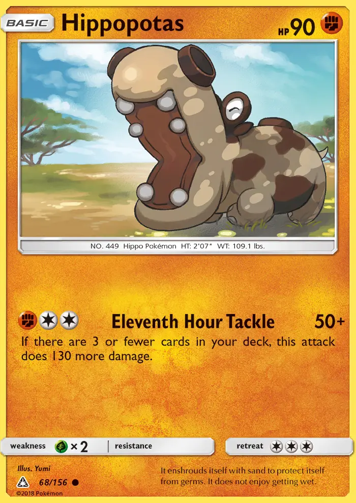 Hippopotas, Pokémon card