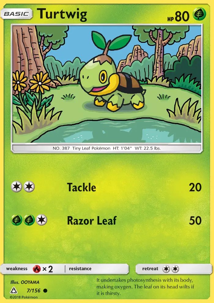Turtwig, Pokémon card