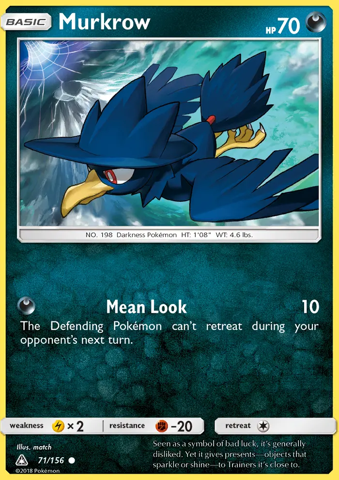 Murkrow, Pokémon card