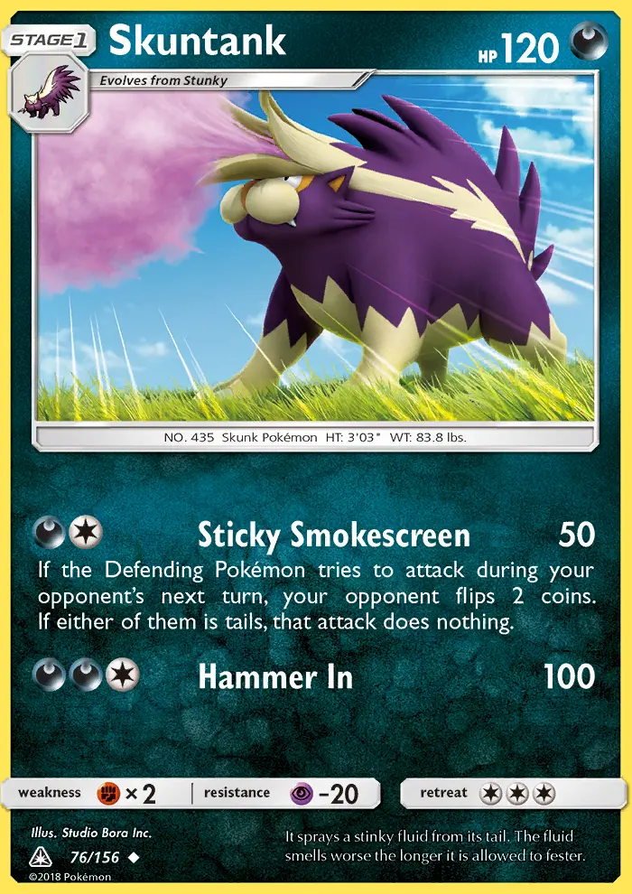 Skuntank, Pokémon card