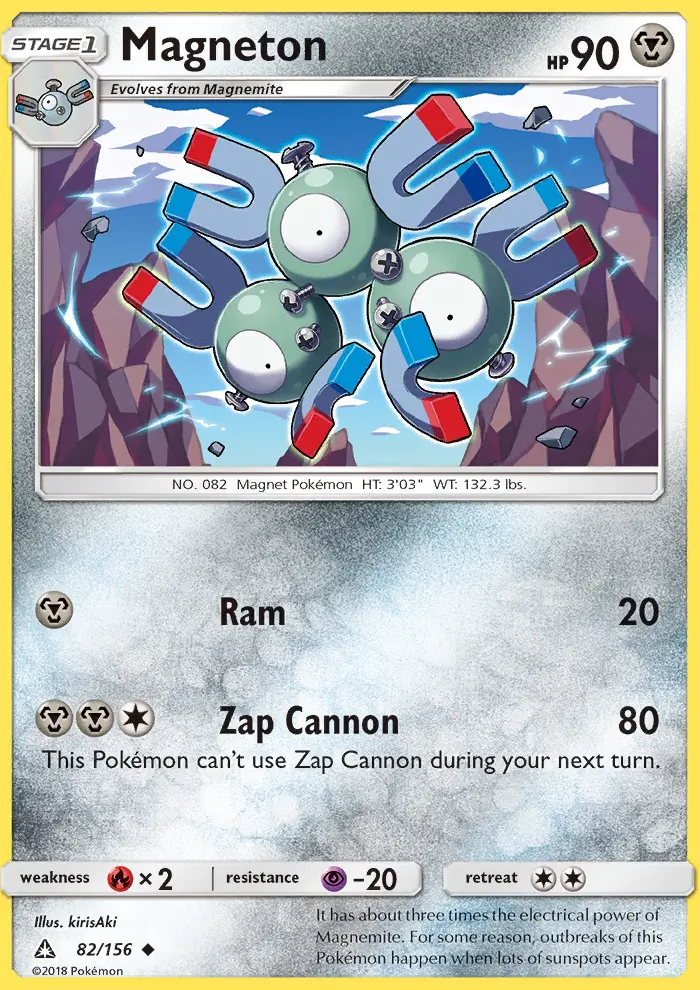 Magneton, Pokémon card