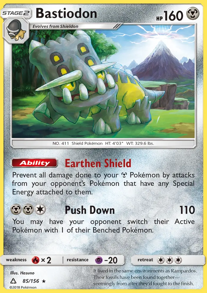 Bastiodon, Pokémon card