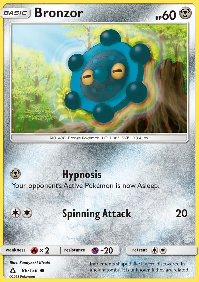 Bronzor, Pokémon card