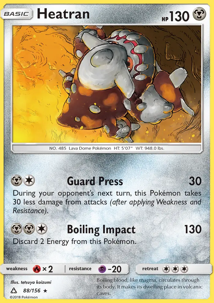 Heatran, Pokémon card