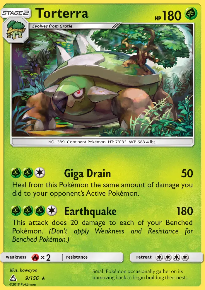 Torterra, Pokémon card