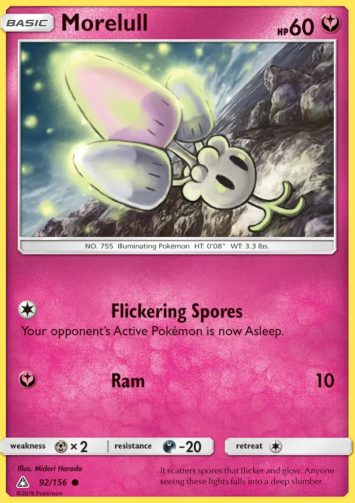 Morelull, Pokémon card
