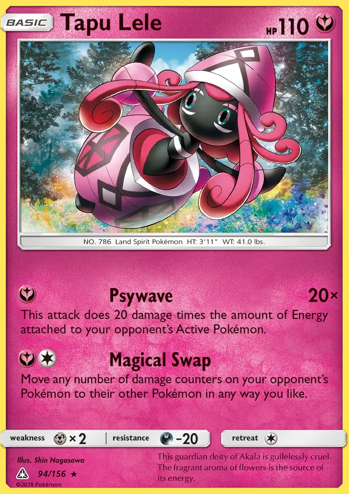 Tapu Lele, Pokémon card