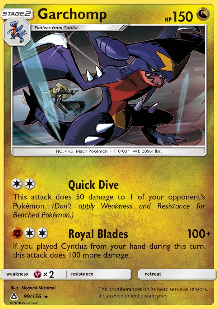 Garchomp, Pokémon card