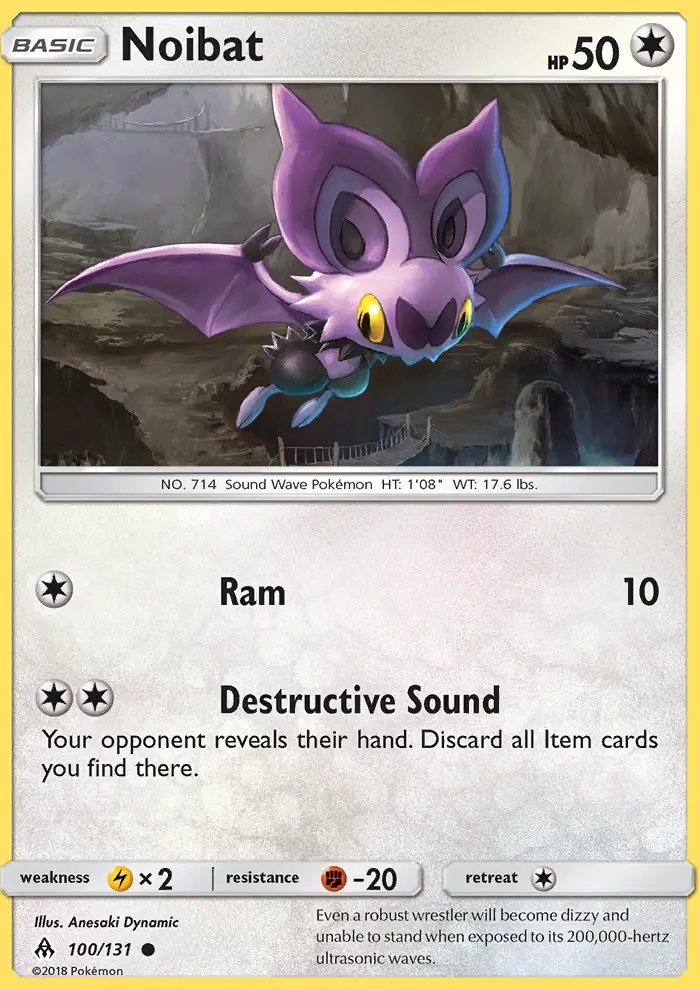Noibat, Pokémon card
