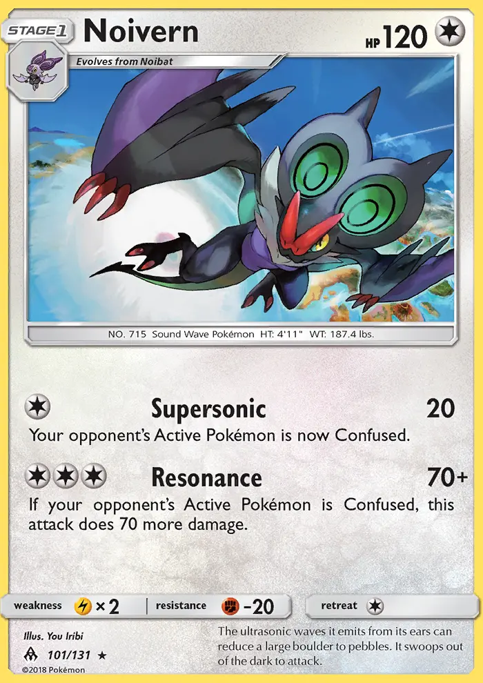 Noivern, Pokémon card