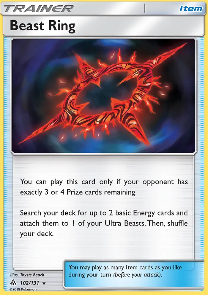 Beast Ring, Pokémon card