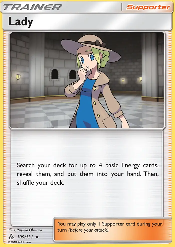 Lady, Pokémon card