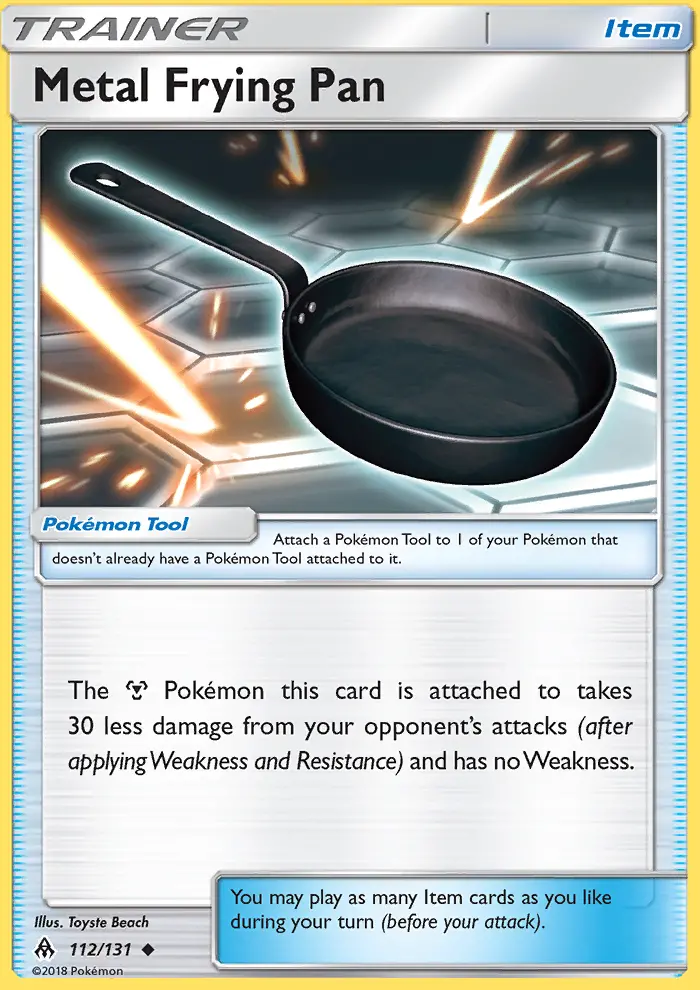Metal Frying Pan, Pokémon card