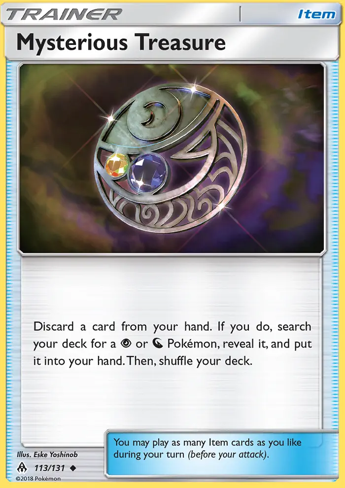 Mysterious Treasure, Pokémon card