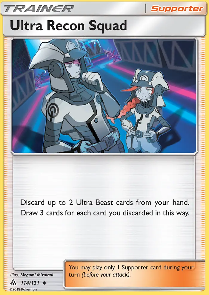 Ultra Recon Squad, Pokémon card