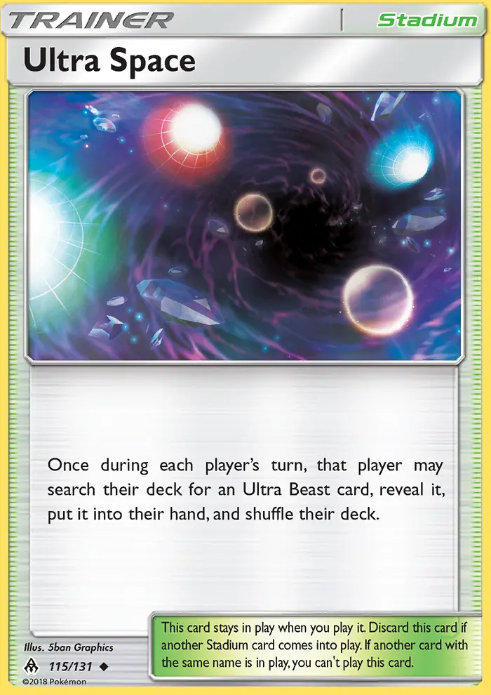 Ultra Space, Pokémon card