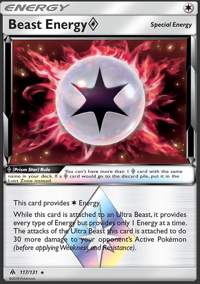 Beast Energy ◇, Pokémon card