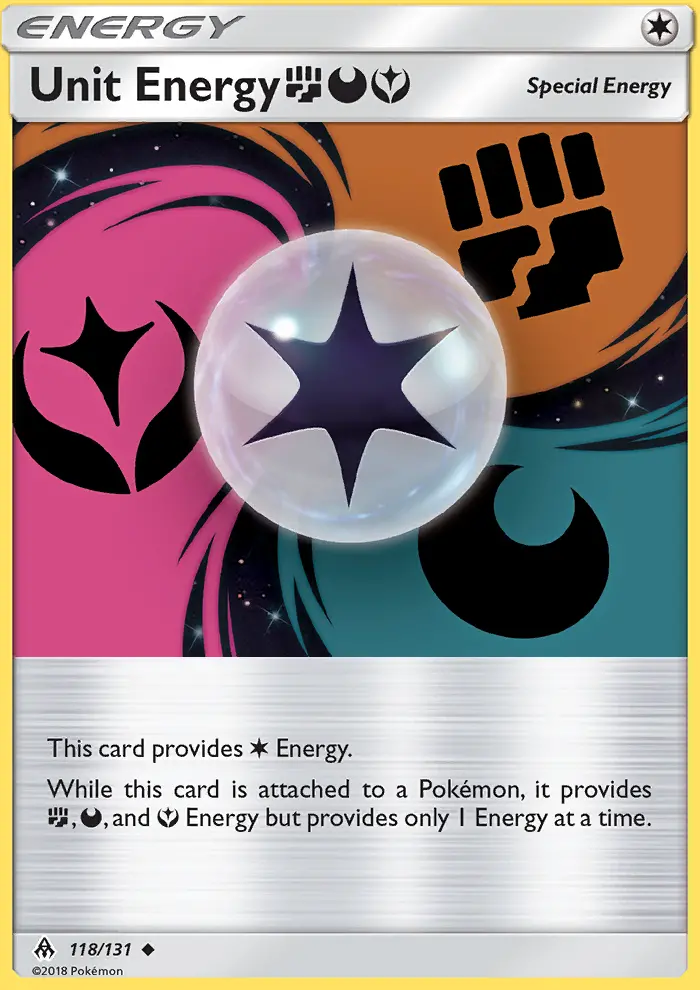 Unit Energy FightingDarknessFairy, Pokémon card