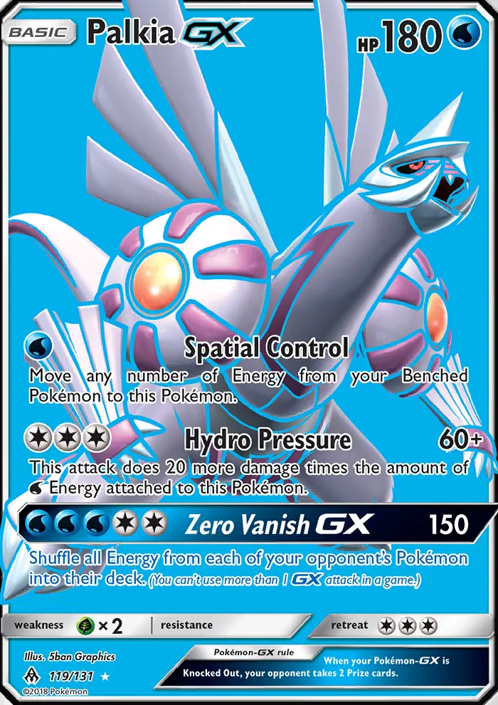 Palkia GX, Pokémon card