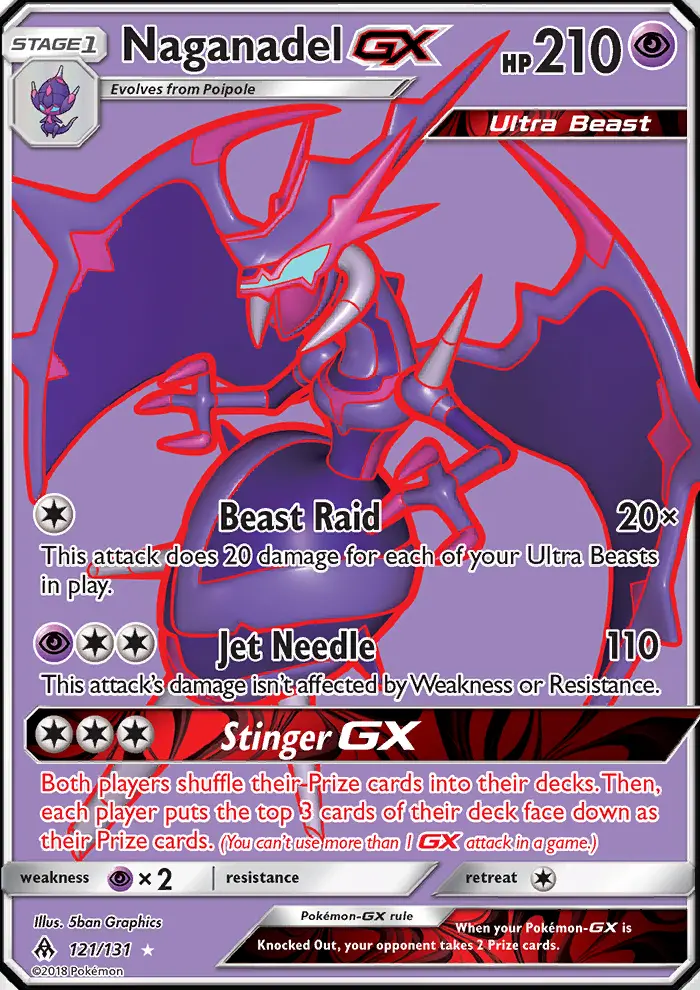 Naganadel GX, Pokémon card