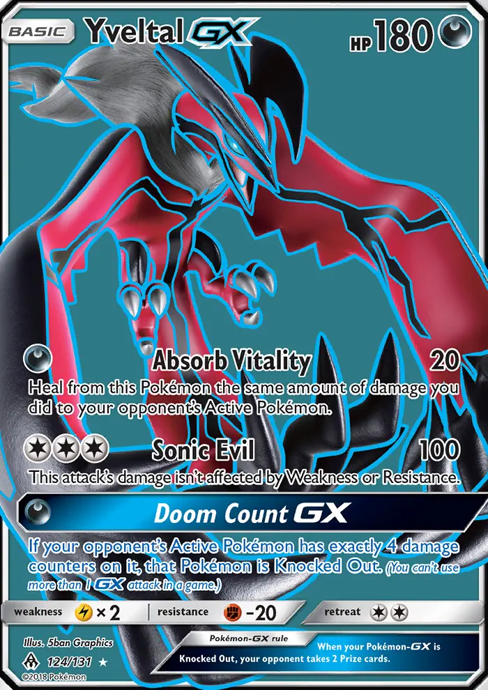 Yveltal GX, Pokémon card