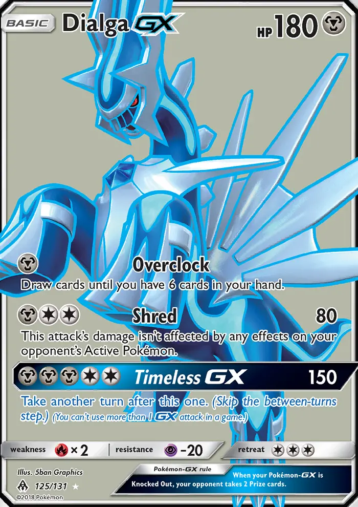 Dialga GX, Pokémon card