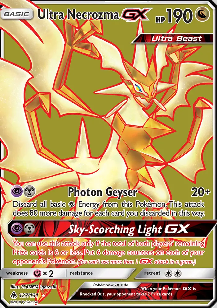 Ultra Necrozma GX, Pokémon card