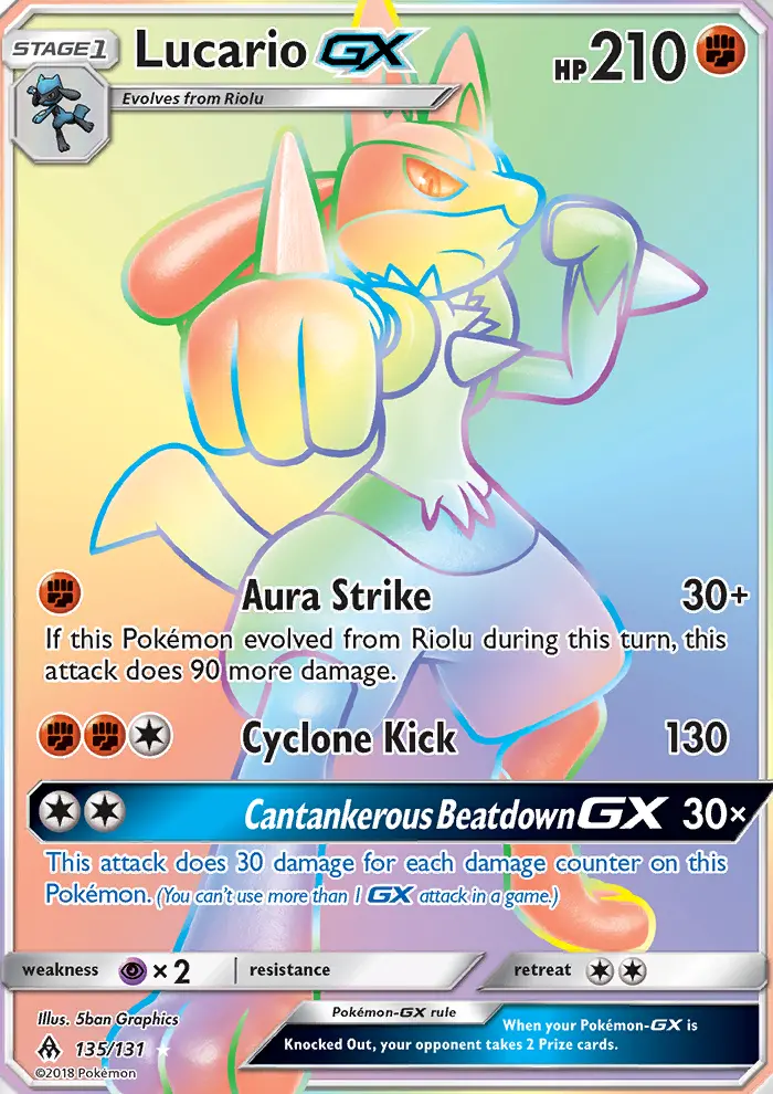 Lucario GX, Pokémon card
