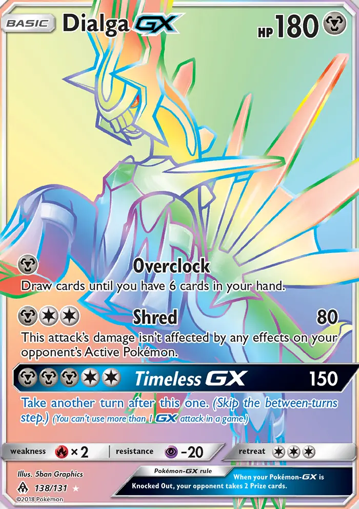 Dialga GX, Pokémon card