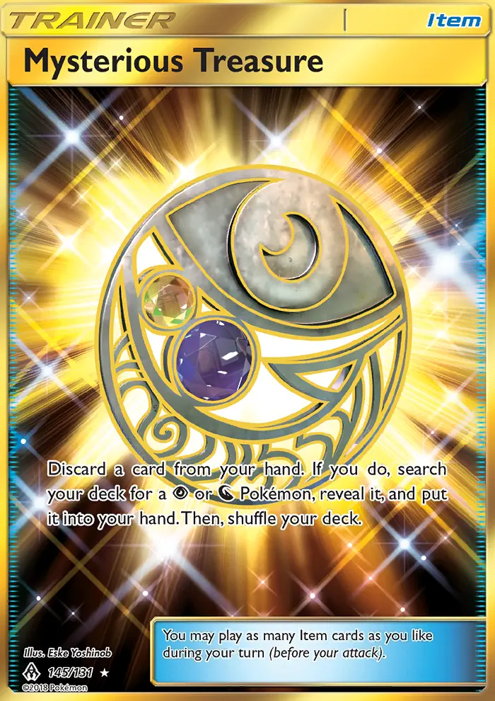 Mysterious Treasure, Pokémon card