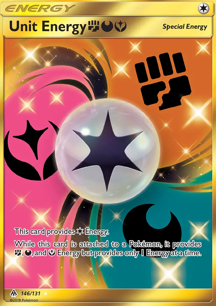 Unit Energy FightingDarknessFairy, Pokémon card