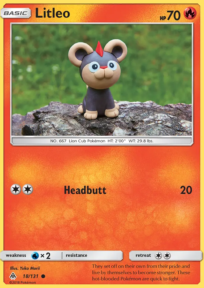Litleo, Pokémon card