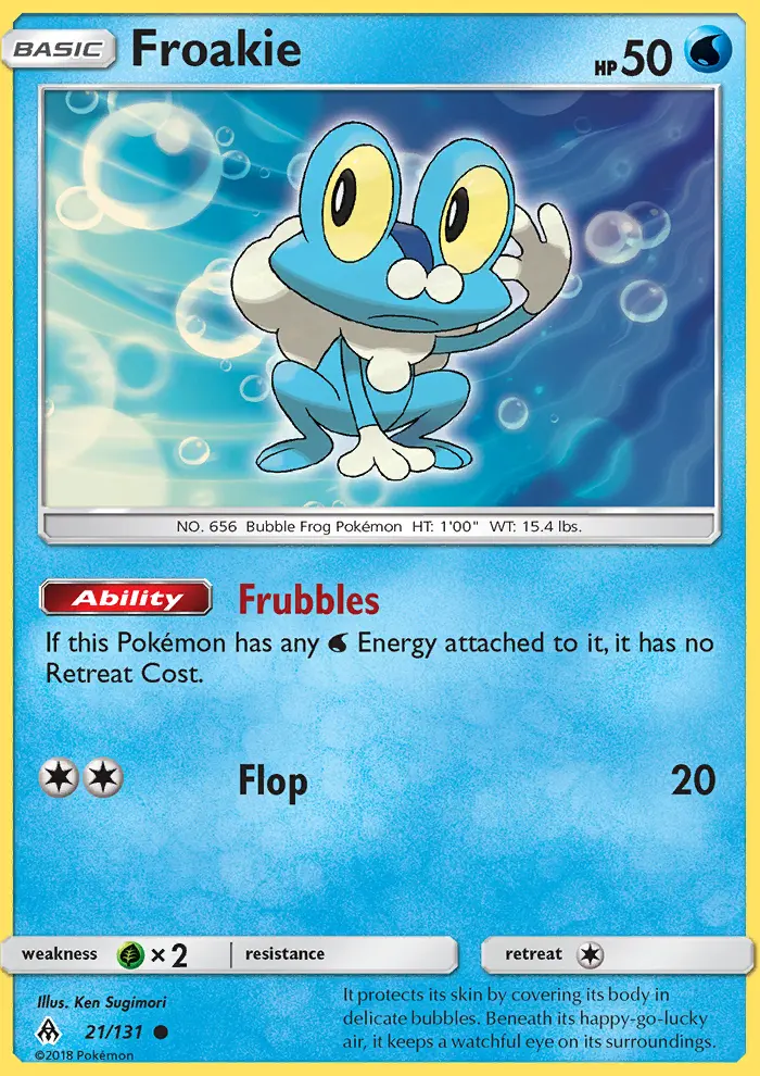 Froakie, Pokémon card