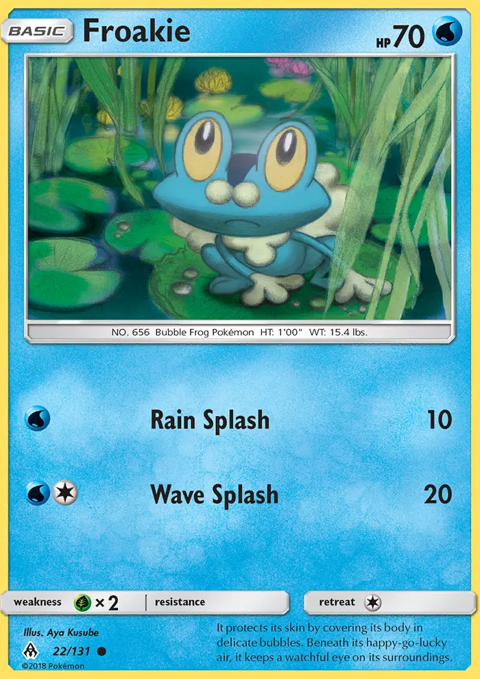 Froakie, Pokémon card
