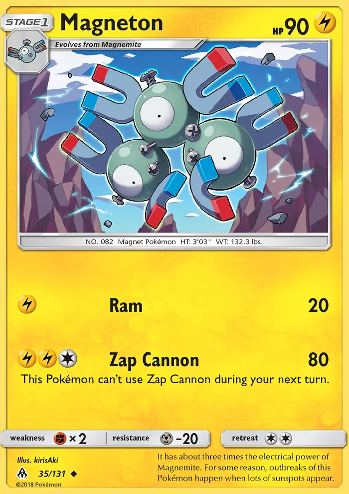 Magneton, Pokémon card